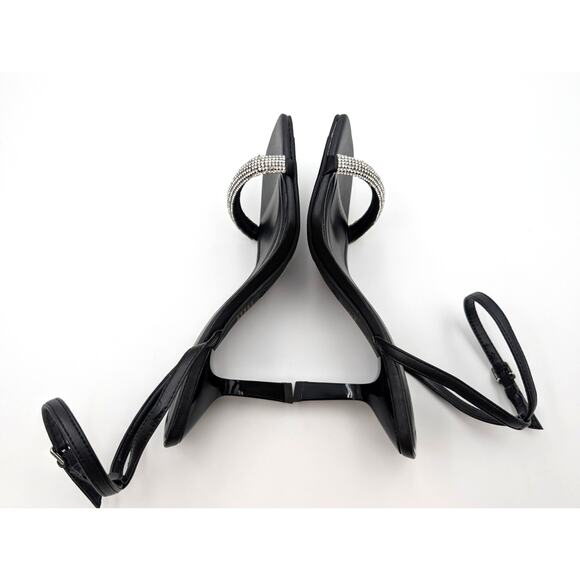 Open Edit Taytum Ankle Strap Sandal Women's Silver Metallic Size US6.5M EU37 - Picture 5 of 12